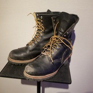 mens red wing boots style 2218 logger steel toe size 12